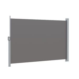 Side Awning Sun Shade | Outdoor Retractable Privacy Screen | 2x3M | Grey