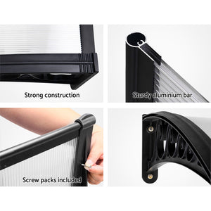 Window Door Awning | 1mx1m | Transparent Panel