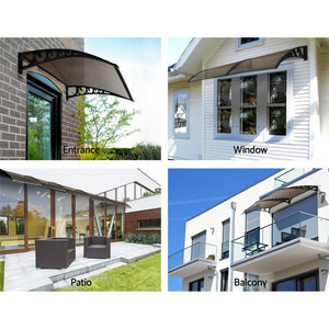 Window Door Awning | 1mx1m | Brown