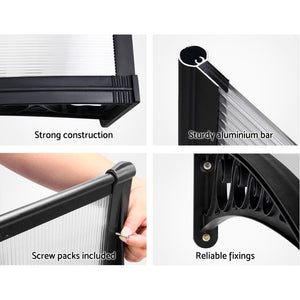 Window Door Awning | 1mx1.2m | Transparent