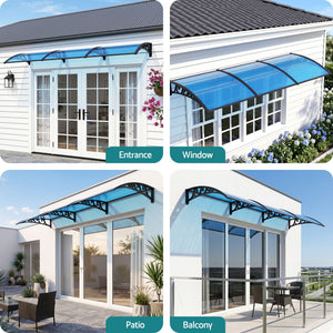 Window Door Awning | 1 x 3m Blue Canopy