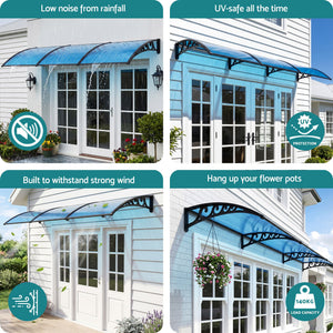 Window Door Awning | 1 x 3m Blue Canopy
