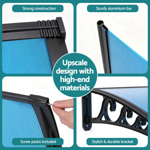Window Door Awning | 1 x 3m Blue Canopy