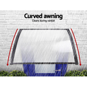Window Door Awning | 1mx4m | Transparent