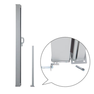 Retractable Side Awning Shade | 1.8x3m | Grey