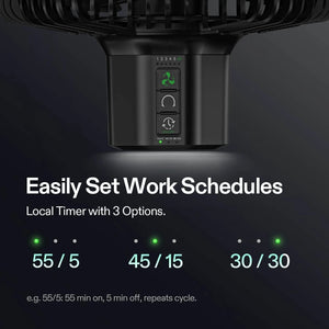 AeroWave E6 Gen2 6″ Clip Fan | EC Motor, Oscillating, Smart-Controlled Grow Tent Fan | 10 Speeds, IP54 Rated