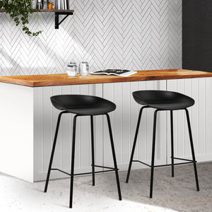 2x Bar Stools | Kitchen Counter Stools | Metal