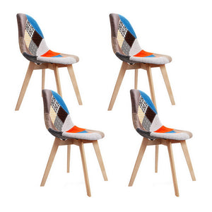 Artiss Dining Chairs | Set of 4 | Fabric | Retro Replica DSW