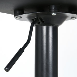 2x Bar Stools | Padded Seat | Gas Lift | Black