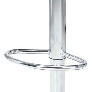 2x Bar Stools | Gas Lift | Plastic Seat | Black