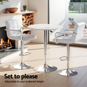 Artiss Bar Table & Stools Set | Dining Desk | Kitchen Chairs | Pub Style | Home Bar