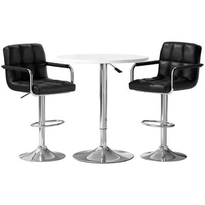 Artiss Bar Table & Stools Set | Dining Desk | Kitchen Chairs | Pub Style | Modern