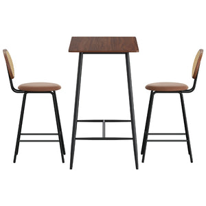 Artiss Bar Table & Stools Set | Dining Desk | Industrial | Kitchen Chairs | Cafe Pub