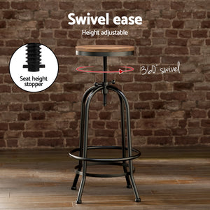 Artiss Bar Table & Stools Set | Dining Desk | Industrial | Kitchen Chairs | Cafe Pub