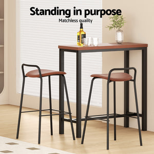 Artiss Bar Table & Stools Set | Dining Desk | Kitchen Chairs | Cafe Pub