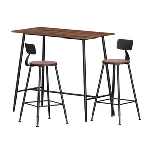 Artiss Bar Table & Stools Set | Dining Desk | Kitchen Chairs | Pub Style | Home Bar
