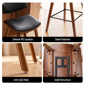 Bar Table & Stools Set | 3 Piece Solid Wood Dining Set