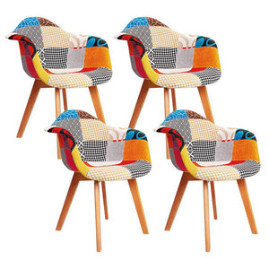 Artiss Dining Chairs | Set of 4 | Fabric | Retro Replica DSW