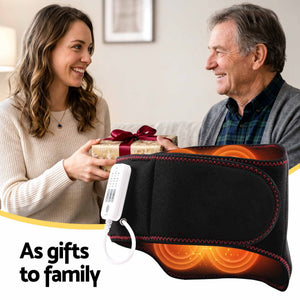 Back Massager Belt | Airbag Traction & Heat Lumbar Support | 124cm