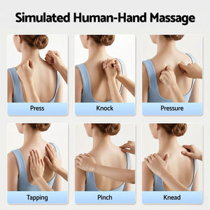Heated Back Massager | Neck, Shoulder & Lumbar Support Cushion