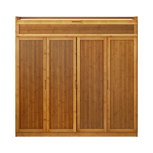 Shoe Rack Cabinet | Up To 30 Pairs | Bamboo Finish