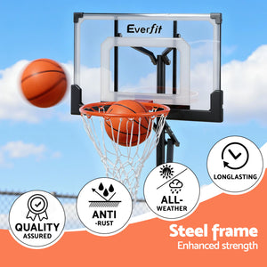 Portable Basketball Hoop | Adjustable Height 1.05m–2.1m | Backyard Pool Goal