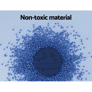 Keezi Kids Basketball Hoop Stand | Adjustable | 6-in-1 Sports Center | Toys Set | Blue