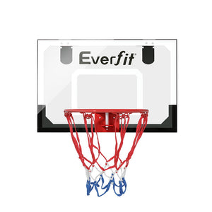 Everfit 23" Mini Basketball Hoop Backboard | Door Wall Mounted | Sports Kids | Black