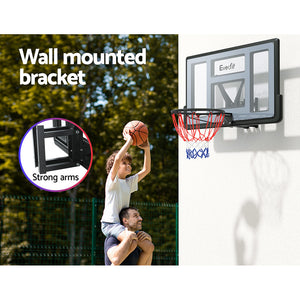 Everfit 45" Basketball Hoop Backboard | Wall Mounted Ring Net | Sports Pro System