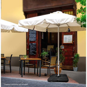 50cm Outdoor Umbrella Base | 4 Plates Stand | Pod | Cantilever