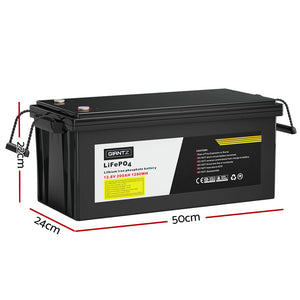 12V 200Ah Lithium Battery | LiFePO4 Deep Cycle with Solar Box | Caravan & Camping