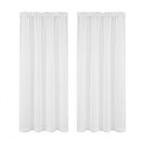 Artiss Blockout Curtains 2X 132x160cm Light Filtering Window Drapes Rod Pocket