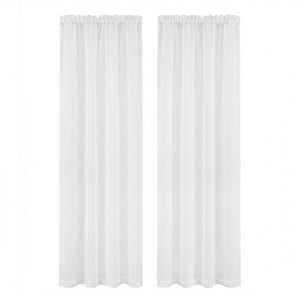 Artiss Blockout Curtains 2X 132x213cm Light Filtering Window Drapes Rod Pocket