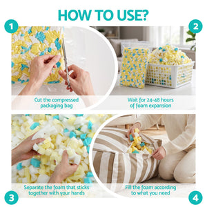 Bean Bag Filler | Shredded Memory Foam | 11kg