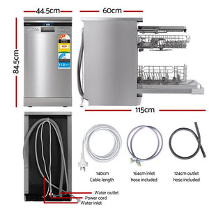 Freestanding Dishwasher | 10 Place Settings | Silver