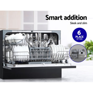 Benchtop Dishwasher | 6 Place Settings | Black
