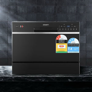 Benchtop Dishwasher | 6 Place Settings | Black