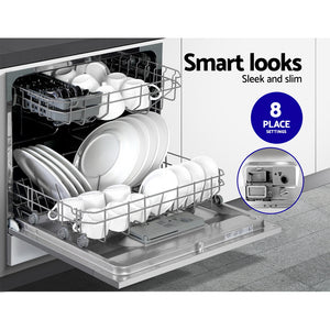 Devanti Benchtop Dishwasher | 8 Place Settings | Silver