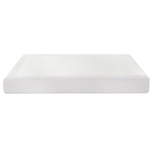Artiss Compression Bed Frame Double Size No Assembly Vacuum High Density Sponge Boucle Cream White