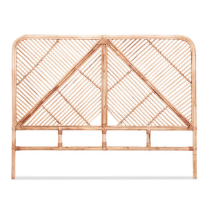 Double Bed Headboard | Rattan Bedhead | FRED | Pine