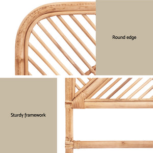 Queen Bed Headboard | Rattan Bedhead | FRED | Pine