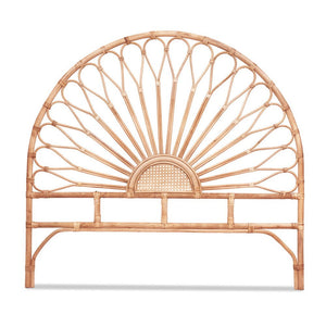 Double Bed Headboard | Rattan Bedhead | MARI | Pine