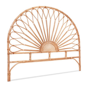 Queen Bed Headboard | Rattan Bedhead | MARI | Pine