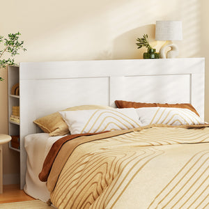 Bed Head Headboard | King Size | with Shelves | CABI White