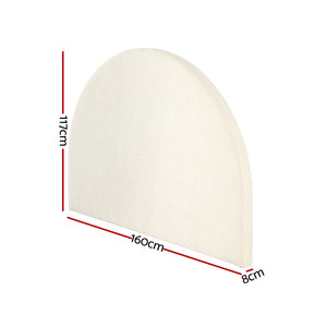 Bed Head | Headboard | Bed Frame Queen | Boucle | GREI White