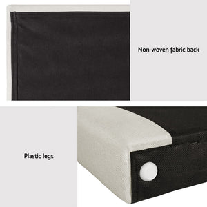 Bed Head | Bed Frame | Headboard | King Fabric | RIVE | Beige White