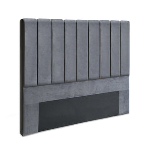 Bed Head | Headboard | Double | Velvet | VELA | Grey