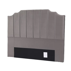 Artiss Bed Head Headboard Queen Velvet 153CM - Grey