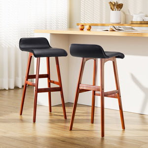 Wooden Styled Boho Bar Stools