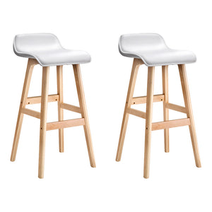 Bar Stools | 2PCS | Wooden Stool | White